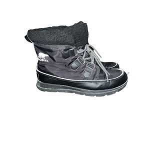 Sorel Women's Black and Gray Winter Boots